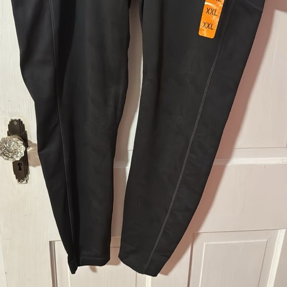 Mondetta NWT Ladies Brushed Jacquard Black Leggings Size XXL item # 1528281 - Picture 4 of 11